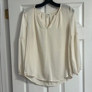 Old Navy Cream Relaxed Blouse